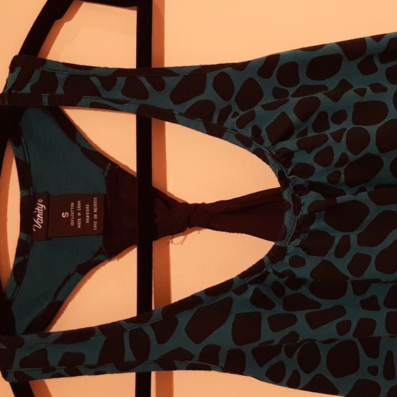 Razorback teal and black tank top size small - Picture 3 of 5